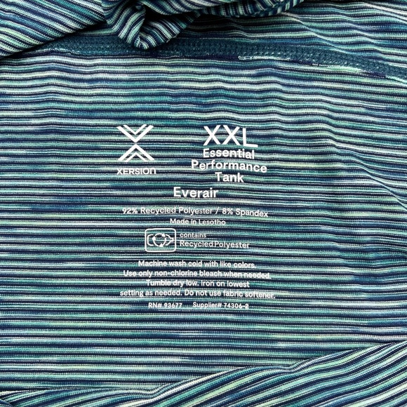 Xersion Women’s Blue Green Active Scoop Neck Sleeveless Tank Top Size S M L XL - Picture 10 of 11